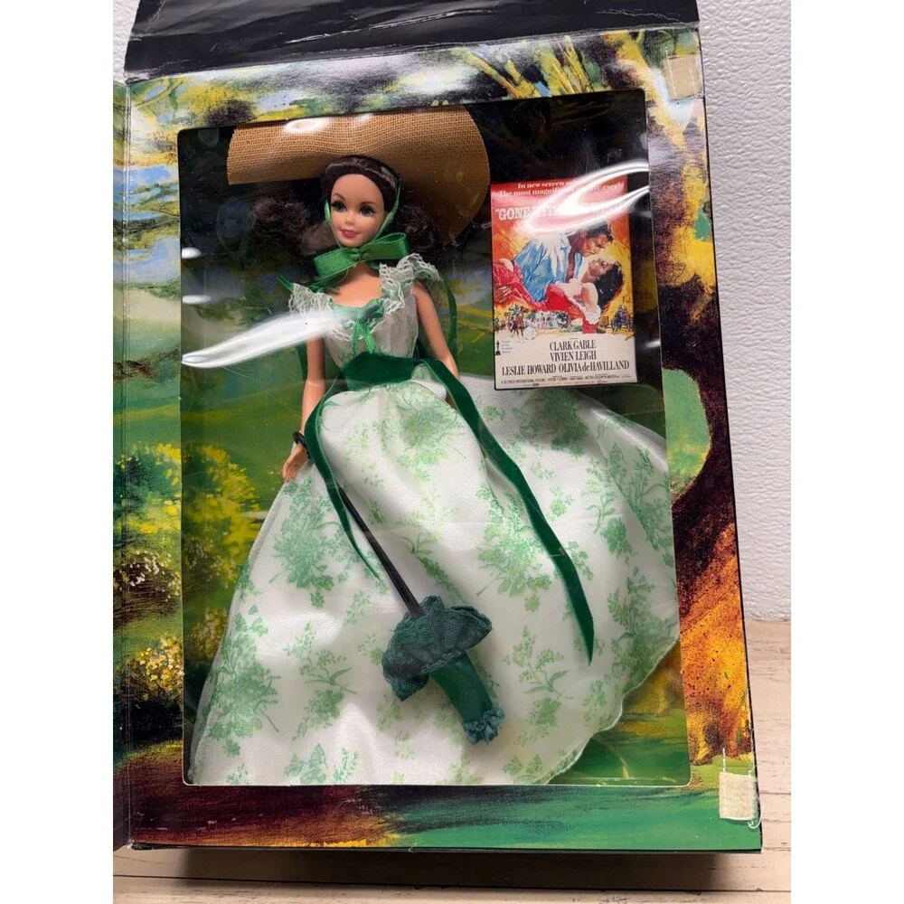 1994 Mattel Barbie Gone With The Wind Doll Set Hollywood Legens Collection